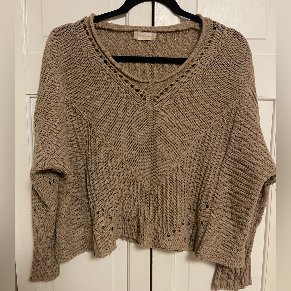 Altar’d State - Brown Knit Sweater